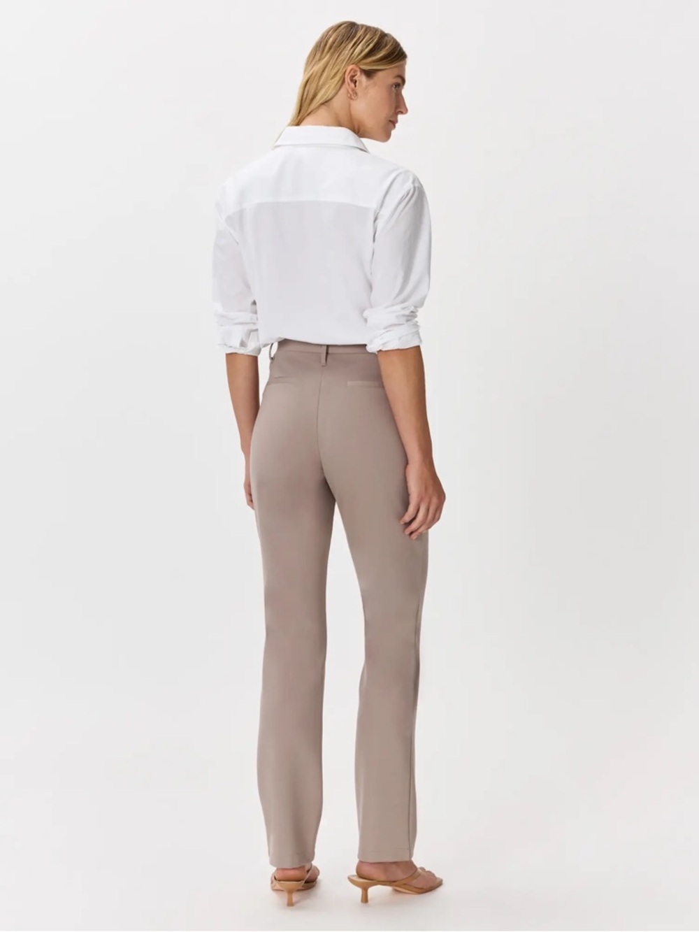 Quince Ultra-Stretch Ponte Straight Leg Pants - Picture 2 of 7